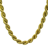 18" Pre-owned 9CT Yellow Gold Rope Chain (16.6g)